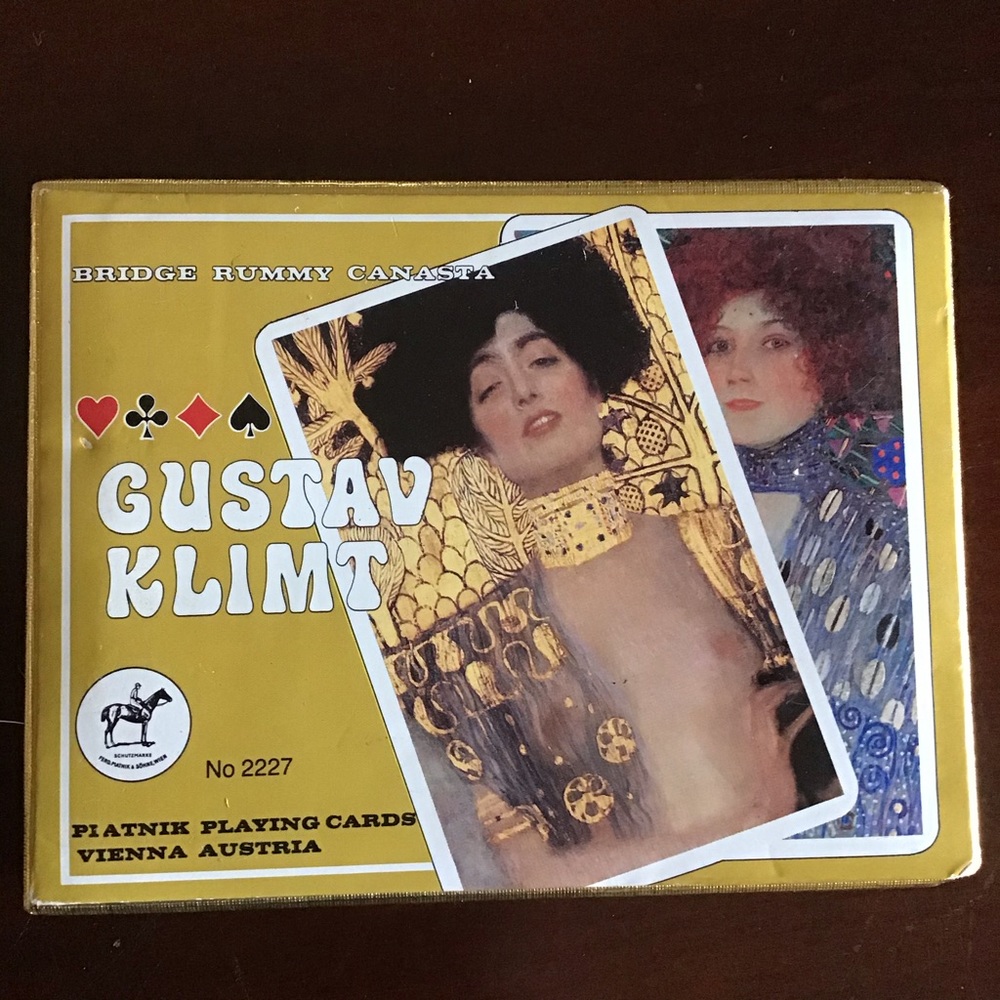 FINAL SALE NEW Gustav Klimt Boxed Playing Cards, Made in Austria